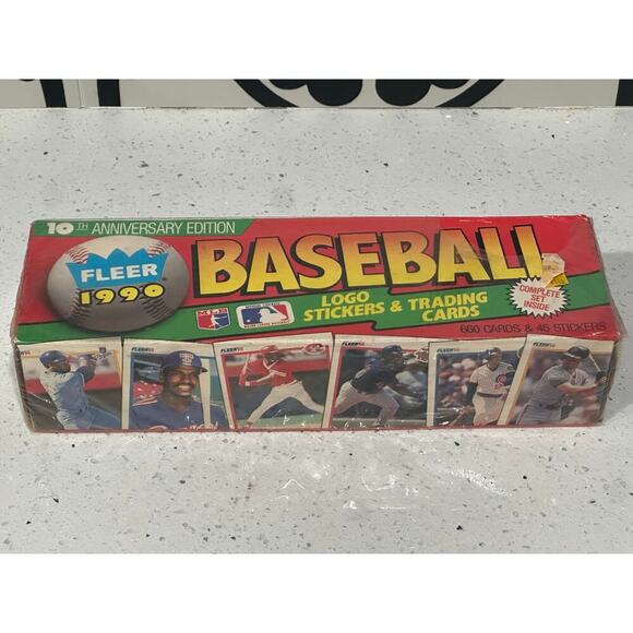 Vintage 1990 Fleer Baseball Cards Complete Factory Set of 660 Cards - Picture 1 of 2